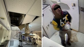 Durante la inspección se constató que, además del boquete realizado en la pared, el inmueble presentó daños materiales en diversas áreas debido al intento de su