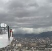 Camioneta queda bajo el agua tras lluvias del 25 de septiembre en Monterrey