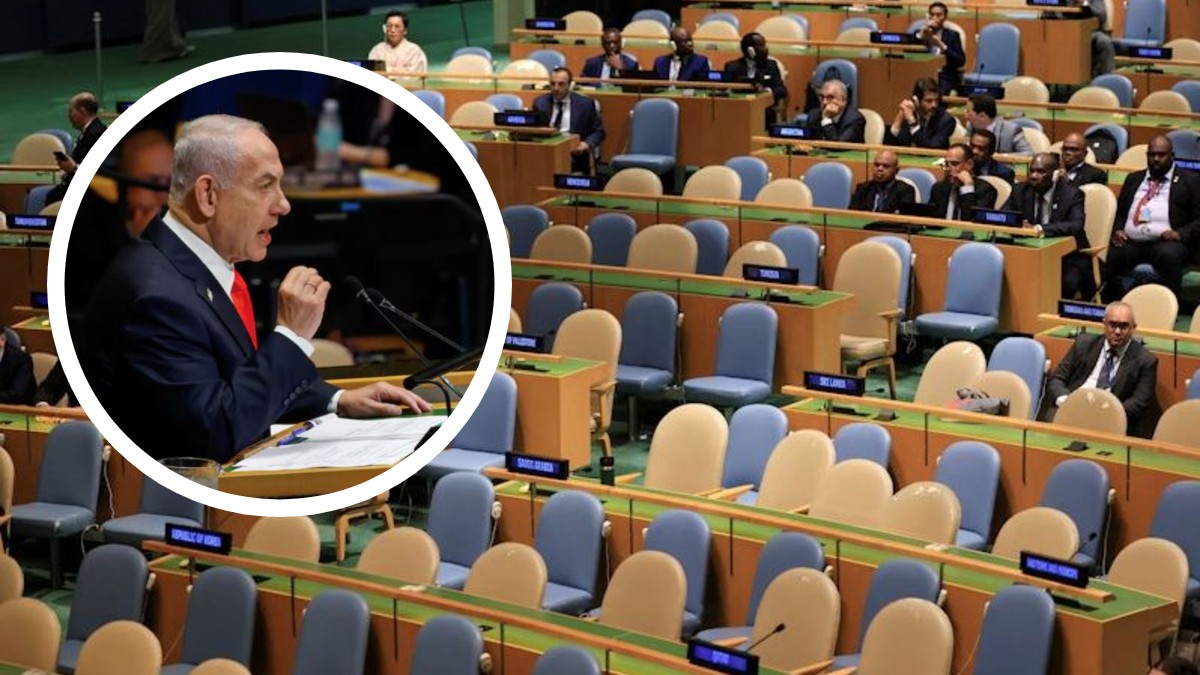 ONU se vacía con llegada de Netanyahu
