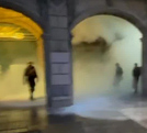 Elementos de la SSC se despliegan por zonas del Centro Histórico de la CdMx para tratar desplegar a los manifestantes.