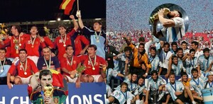 España campeón del Mundo Sub-20 en 1997 y Argentina campeón en 2007
