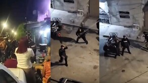 Policías de Escobedo son agredidos al atender reporte de baile