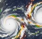 El fenómeno real que ocurre cuando dos tormentas tropicales interactúan, es conocido como el Efecto Fujiwhara, el cual puede traer graves consecuencias.