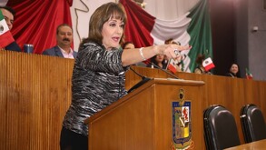 María Julia Lafuente en el Congreso de Nuevo León