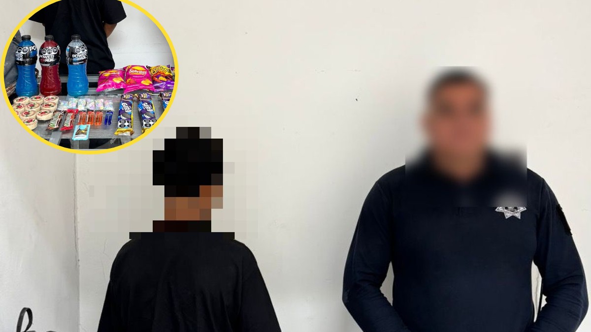 Un adolescente de 15 años fue sorprendido por el propietario de una tienda de abarrotes mientras intentaba sustraer mercancía en Torreón.