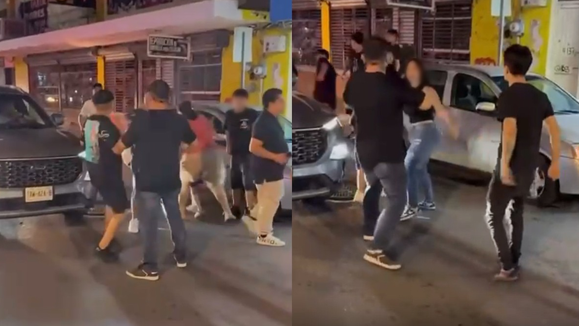 La pelea supuestamente inició por un conflicto entre varios comerciantes de la Plaza de la Tecnología.