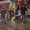 Pelea afuera de Plaza de la Tecnología en Monterrey