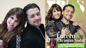 Lucero aparece junto a Nodal en la portada de una revista.