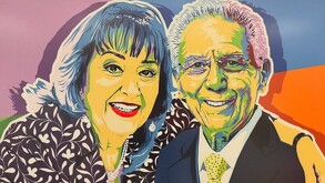 María Julia Lafuente y el arquitecto Héctor Benavides