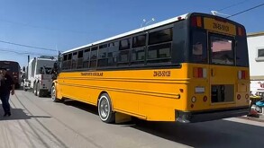 Mujer atropellada por transporte escolar en Tijuana