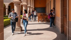 Un maestro de la Universidad Carolina ubicada en Saltillo tuvo que intervenir para posteriormente ser las rijosas canalizadas a la dirección.