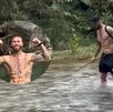 Sergio Ramos disfrutando de una tarde libre en el Río Ramos con su familia.
