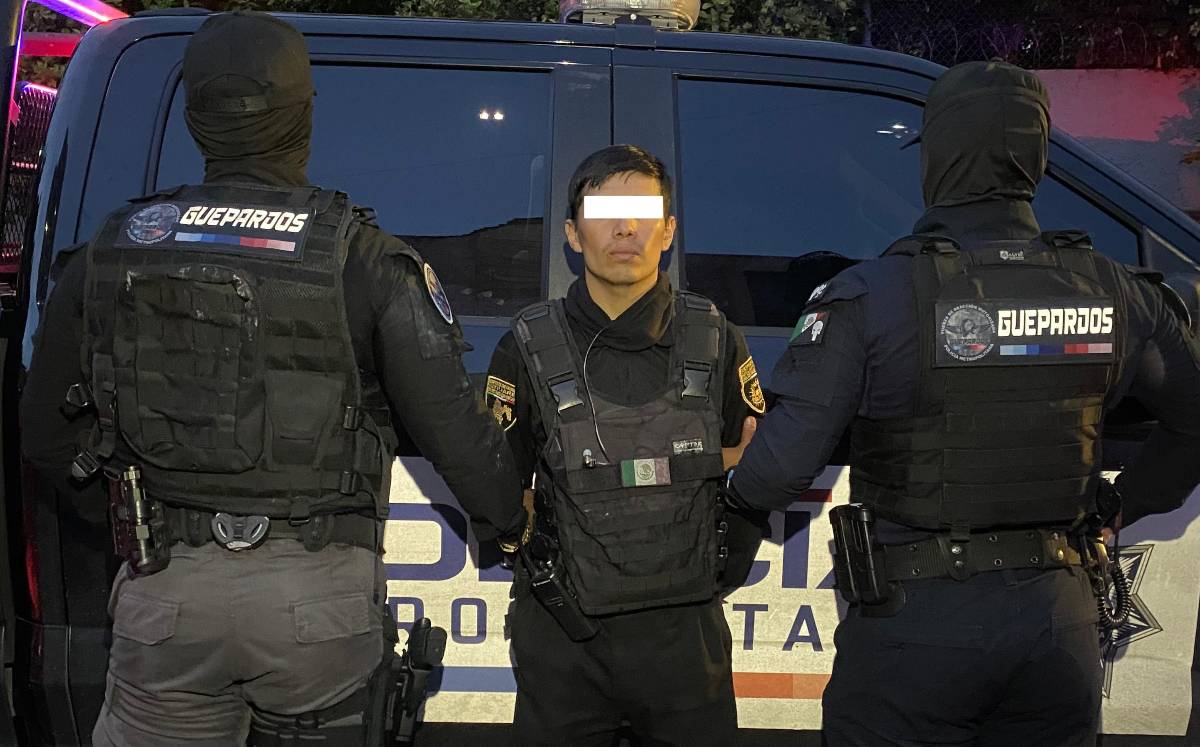 El sujeto iba a bordo de una cuatrimoto portando arma de fuego