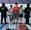 Tres presuntos integrantes de un grupo criminal fueron detenidos en la colonia Valle Soleado en el municipio de Guadalupe, Nuevo León.