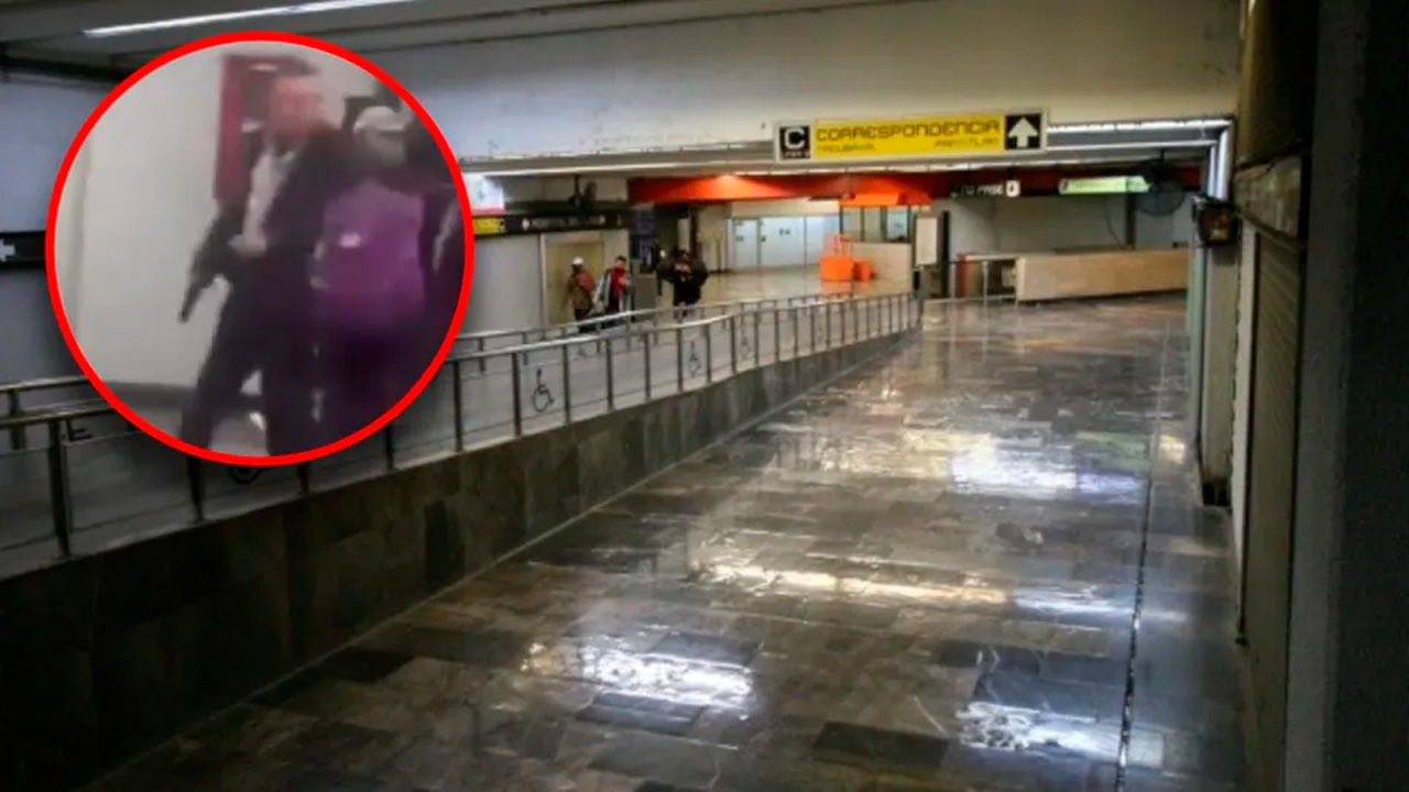 Un hombre fue detenido por elementos de la SSC tras ingresar armado a la estación Centro Médico de la Línea 9 del Metro de la Ciudad de México.