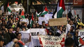 Manifestación pro Palestina ha reunido a alrededor de 400 personas sobre Paseo de la Reforma para manifestarse en Ciudad de México