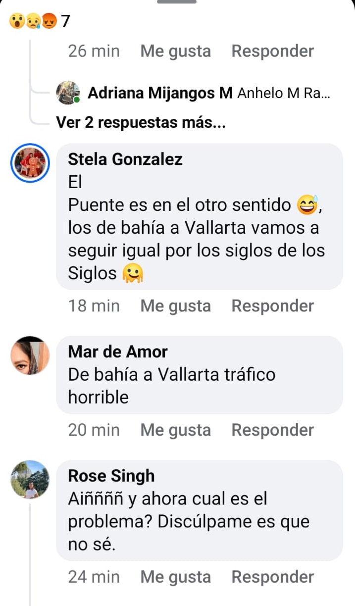 Comentarios nodo vial Puerto Vallarta
