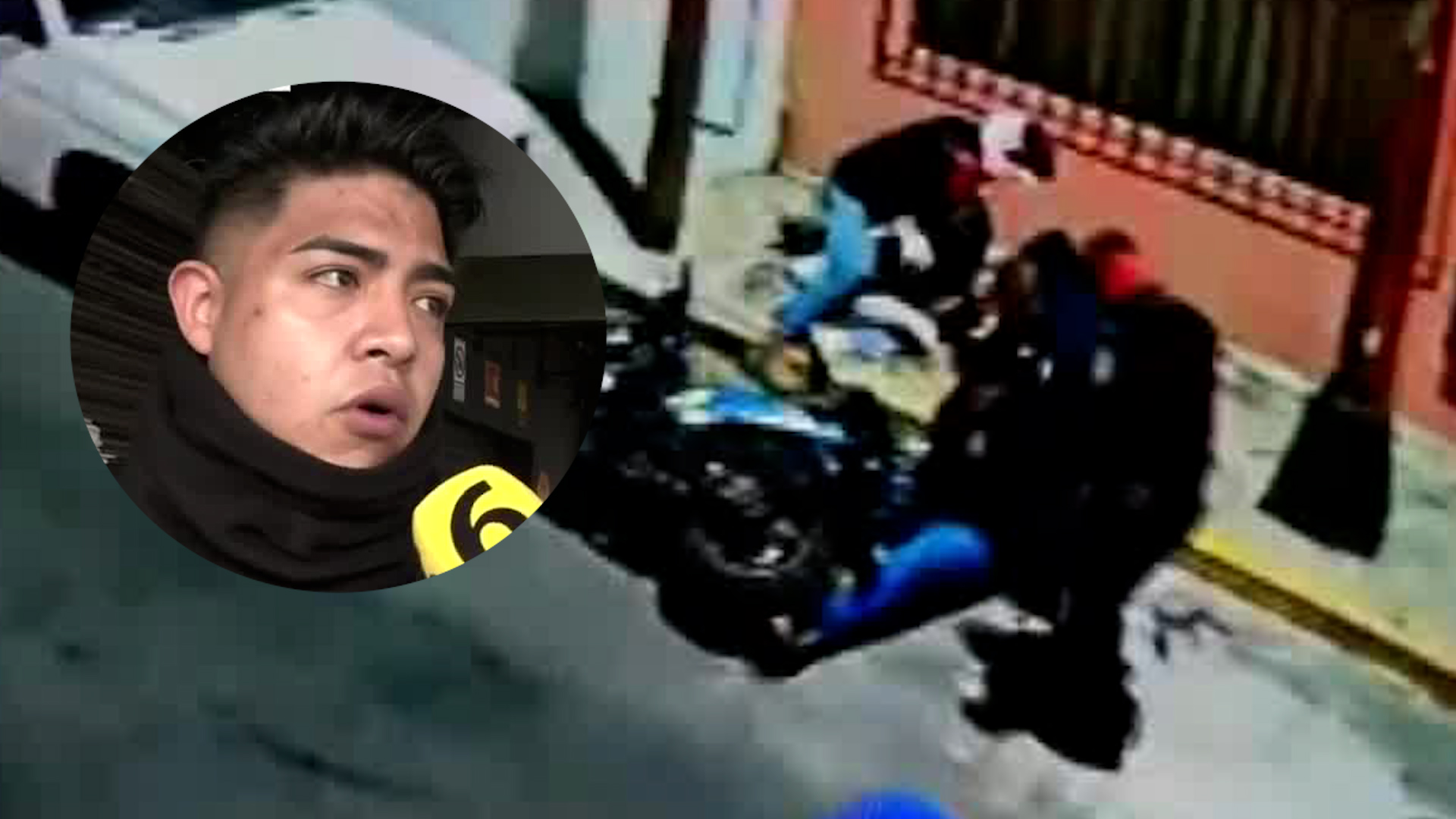 Iker De Los Santos y su compañero fueron interceptados por lo supuestos policías y una patrulla de la policía auxiliar.