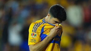 Nicolás Ibáñez sufrió una lesión en un entrenamiento con Tigres.