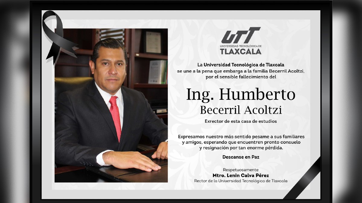 Humberto Becerril Acoltzi, exrector UTTlaxcala