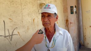 El trabajo de Don Poncho es de subsistencia. Actualmente, su meta diaria es obtener al menos 50 pesos