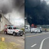 Aunque se reportó saldo blanco en la zona, durante la gresca hubo detonaciones de armas de fuego, la quema de un vehículo, así como de un tramo carretero.