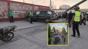 Un video captado por cámaras de seguridad muestra cómo unos jóvenes vandalizaron una camioneta en San Pedro, lo cual pudo haber acabado en tragedia