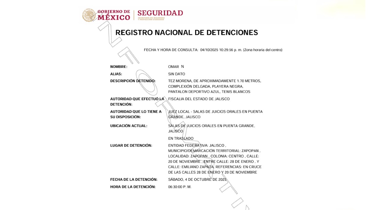 Detenido en Zapopan presunto abusador infantil; extraoficialmente Omar Bravo