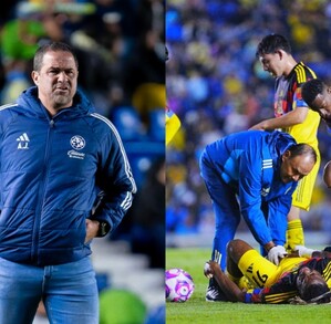 Saint-Maximin sufrió una lesión en el partido ante Santos Laguna y fue sacar del campo con ayuda de las asistencias.