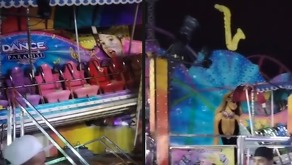 Una falla estructural del juego Dance Paradise provocó que la atracción se desplomara parcialmente, dejando a varios usuarios golpeados y en estado de shock.