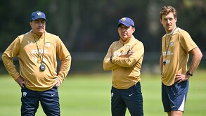 Luis Pérez salió a conferencia de prensa, pues Efraín Juárez se encontraba cumpliendo la suspensión que se le dio por su expulsión en el último partido.