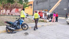 Choque en colonia Plutarco Elías Calles en Monterrey