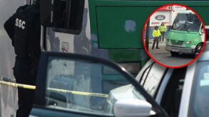 Automovilistas resultaron con daños a sus vehículos tras la balacera en Tlalnepantla.