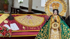 Virgen de Zapopan atuendo Romería