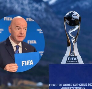 Gianni Infantino, presidente de la FIFA a punto de anunciar oficialmente la sede el Mundial Sub-20 del 2027.