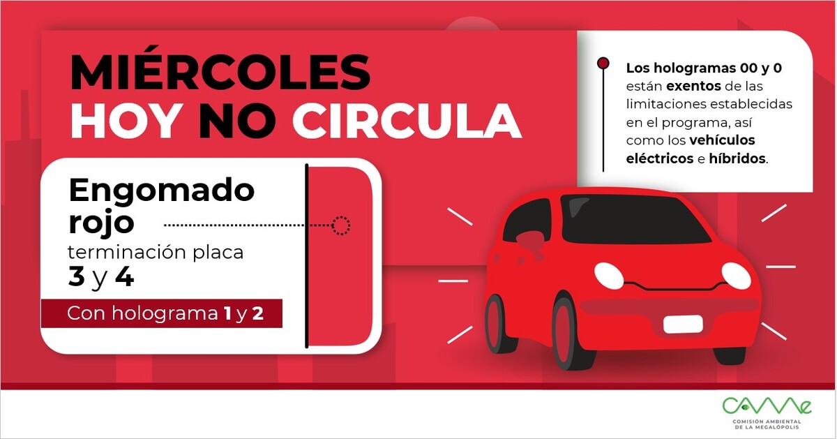 Hoy No Circula del Miércoles