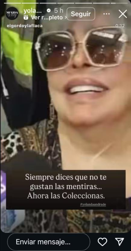 Yolanda Andrade reacciona a entrevista de Verónica Castro.