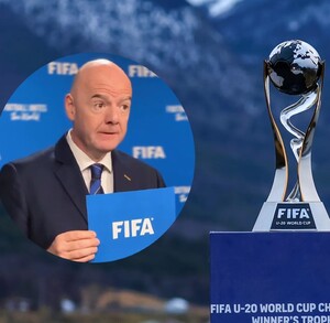 Gianni Infantino, presidente de la FIFA a punto de anunciar oficialmente la sede el Mundial Sub-20 del 2027.
