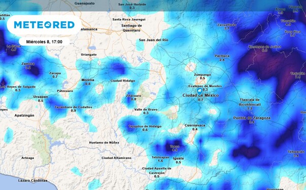 Probabilidad de lluvia en CdMx HOY 8 de octubre del 2025. Aquí los detalles.