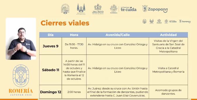 La Romería de Zapopan promete ser un evento monumental este 2025, es por ello que varias vialidades en el centro de Guadalajara y hasta Zapopan serán cerradas. La Romería de Zapopan promete ser un evento monumental este 2025, es por ello que varias vialidades en el centro de Guadalajara y hasta Zapopan serán cerradas.