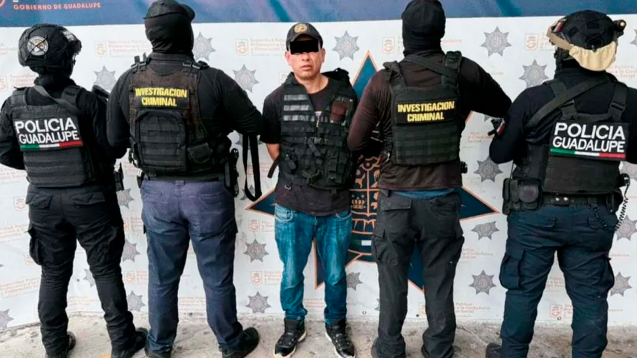 Marco Antonio ‘N’, de 40 años, fue detenido en Guadalupe por su presunta participación en robos con violencia.