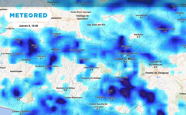 Probabilidad de lluvia en CdMx HOY 9 de octubre del 2025. Probabilidad de lluvia en CdMx HOY 9 de octubre del 2025.