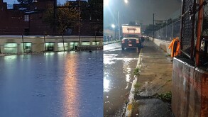 Suspenden parcialmente el servicio en la Línea A del Metro CdMx tras lluvia del viernes 10 de octubre del 2025.