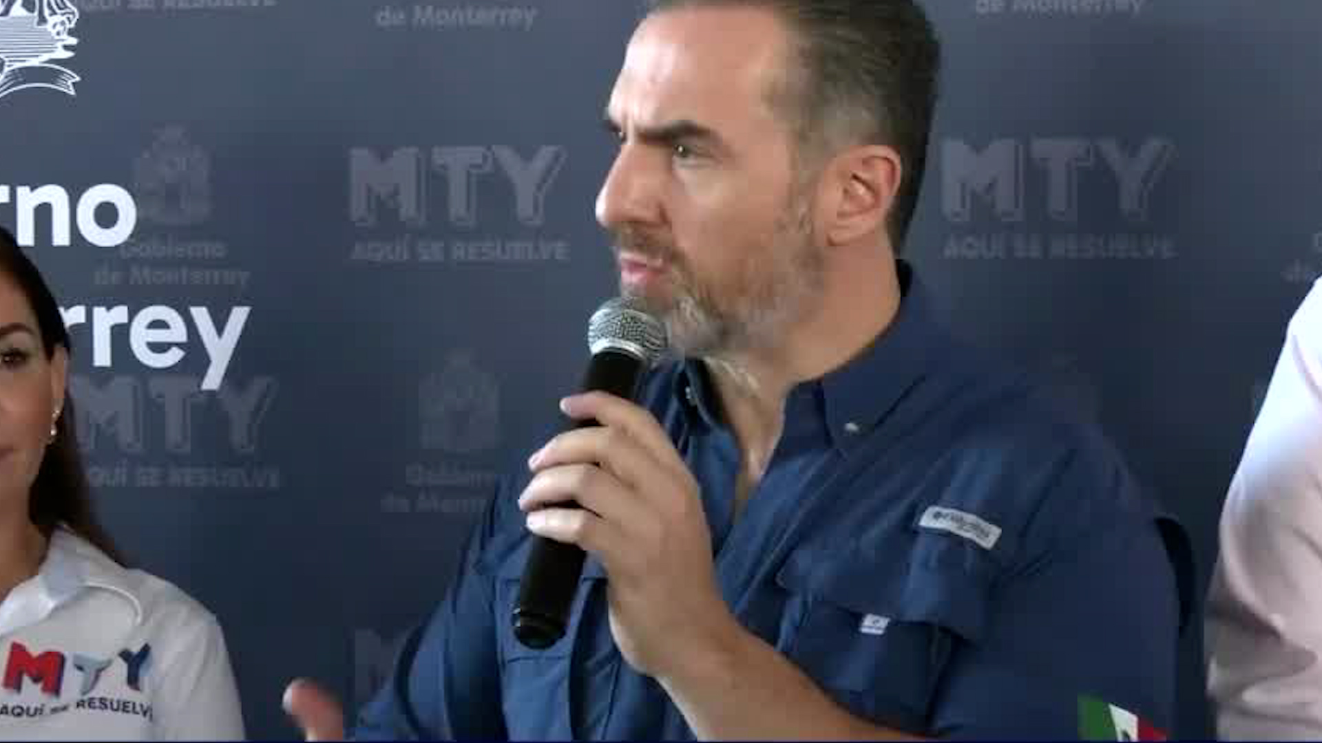 Adrián de la Garza informó que siguen los operativos de seguridad en el primer cuadro de la ciudad.