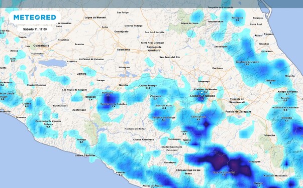 Probabilidad de lluvia en CdMx HOY 11 de octubre del 2025. Aquí los detalles.