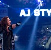 AJ Styles haciendo su entrada en el evento WrestleMania 34 donde retuvo su campeonato de WWE ante Nakamura.