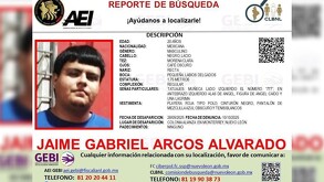 Jaime Gabriel Arcos Alvarado, joven desaparecido en Monterrey