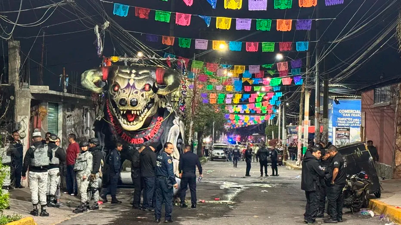 Tres hombres murieron y dos resultaron heridos tras una balacera durante la fiesta patronal de San Francisco Tlaltenco, Tláhuac, CdMx.