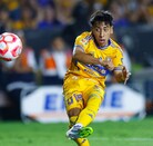 Diego 'Chicha' Sánchez marcando su primer y único gol en Tigres al momento.