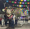 Los hechos ocurrieron sobre la calle Miguel Hidalgo, donde algunos asistentes de la fiesta patronal comenzaron a pelear.